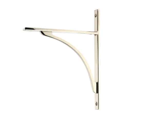 Polished Nickel Apperley Shelf Bracket (260mm x 200mm) 1