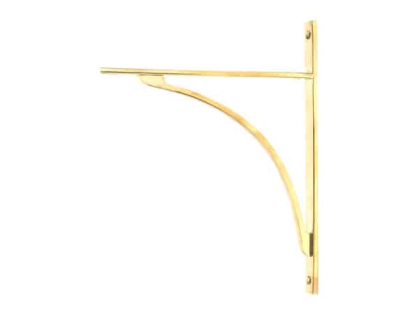 Polished Brass Apperley Shelf Bracket (314mm x 250mm) 1