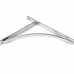 Polished Chrome Apperley Shelf Bracket (314mm x 250mm) 2