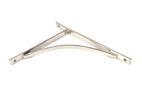 Polished Nickel Apperley Shelf Bracket (314mm x 250mm) 2