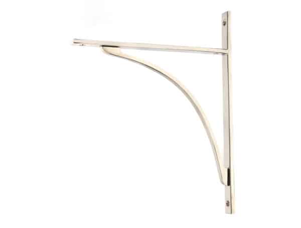 Polished Nickel Apperley Shelf Bracket (314mm x 250mm) 1