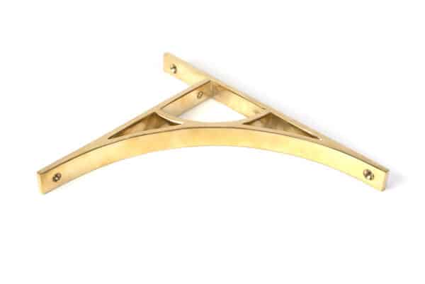 Polished Brass Tyne Shelf Bracket (260mm x 200mm) 2