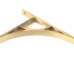 Satin Brass Tyne Shelf Bracket (260mm x 200mm) 2