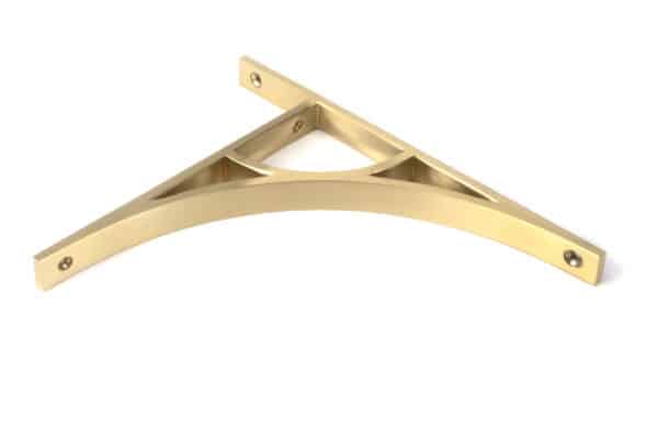 Satin Brass Tyne Shelf Bracket (260mm x 200mm) 2