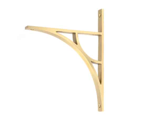 Satin Brass Tyne Shelf Bracket (260mm x 200mm) 1