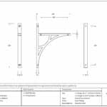 Aged Bronze Tyne Shelf Bracket (260mm x 200mm) 3