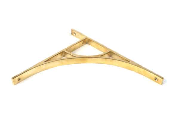 Polished Brass Tyne Shelf Bracket (314mm x 250mm) 2