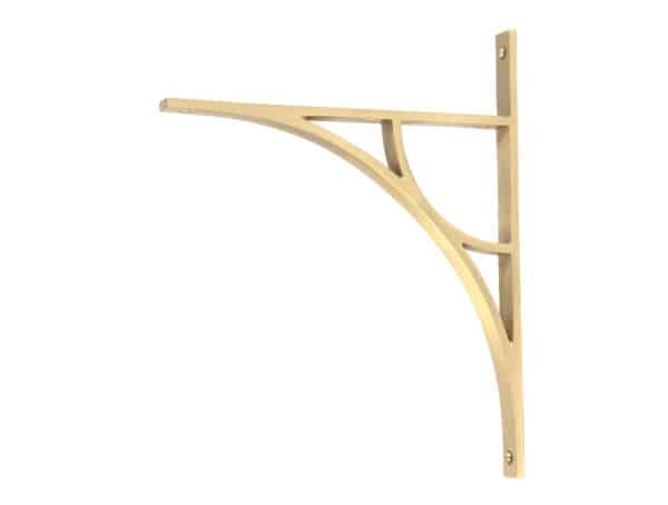 Satin Brass Tyne Shelf Bracket (314mm x 250mm) 1