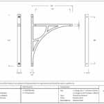 Polished Chrome Tyne Shelf Bracket (314mm x 250mm) 3