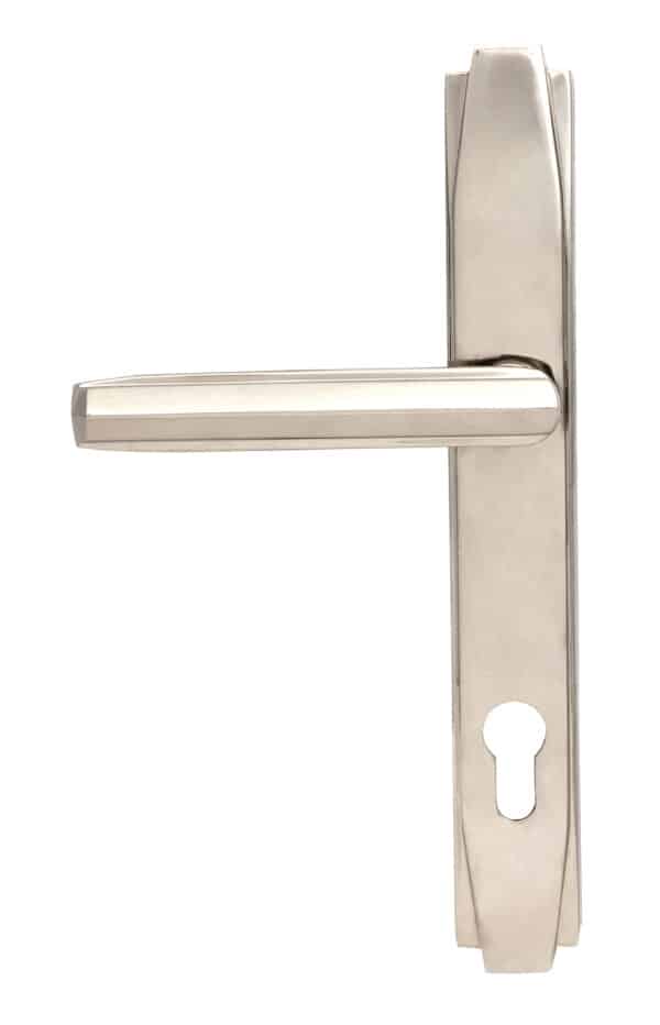 Polished Nickel Art Deco Slimline Lever Espag. Lock Set 2