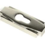 Polished Nickel Art Deco Euro Escutcheon (Set) 2