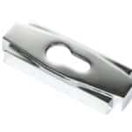 Polished Chrome Art Deco Euro Escutcheon (Set) 2