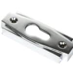 Polished Chrome Art Deco Euro Escutcheon (Set) 1