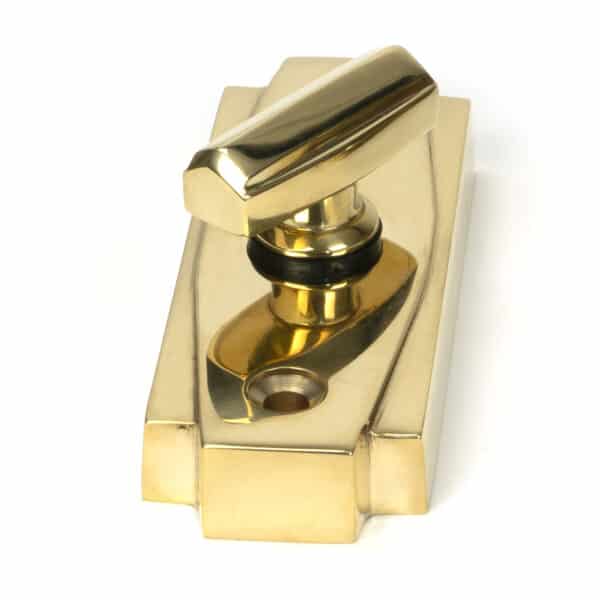 Polished Brass Art Deco Thumbturn 2