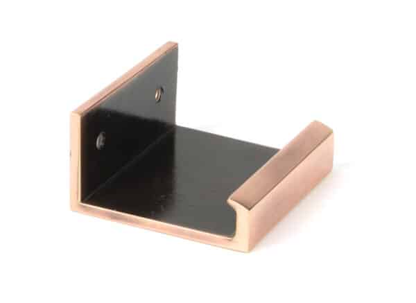 Polished Bronze 50mm Plain Edge Pull 2