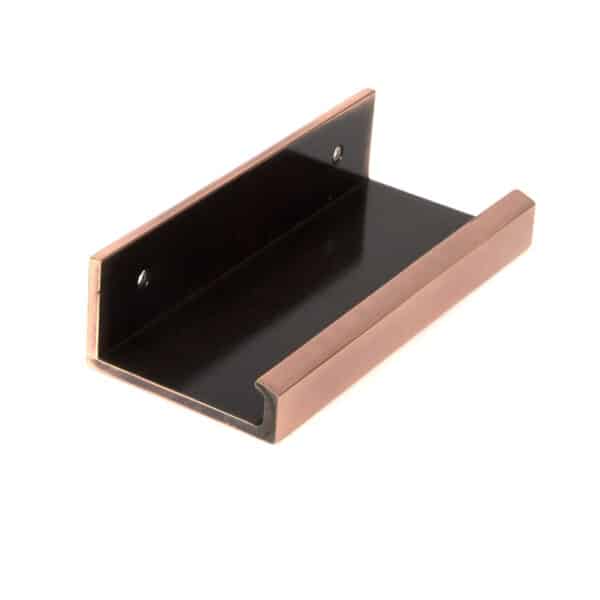 Polished Bronze 100mm Plain Edge Pull 2