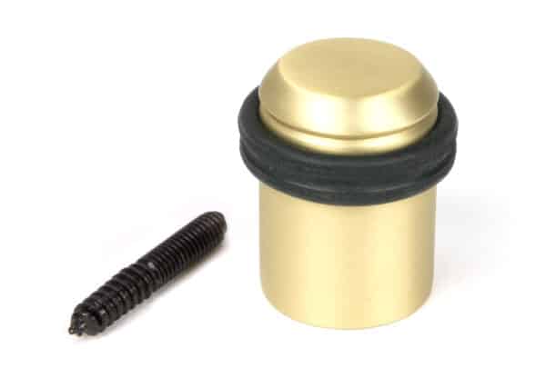 Satin Brass Floor Mounted Door Stop 2