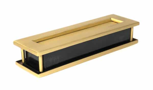 Satin Brass Traditional Letterbox 2