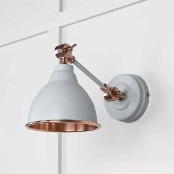 Smooth Copper Brindley Wall Light in Birch 2