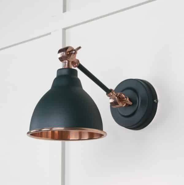 Smooth Copper Brindley Wall Light in Dingle 2