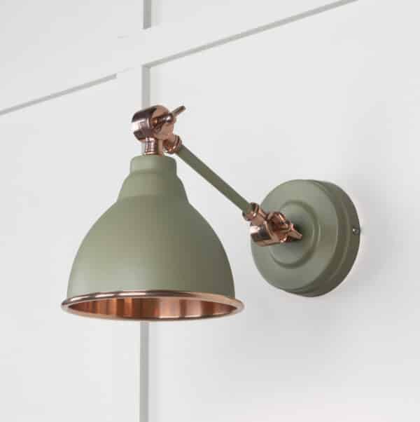 Smooth Copper Brindley Wall Light in Tump 2