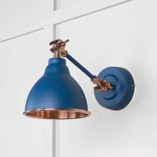 Smooth Copper Brindley Wall Light in Upstream 2