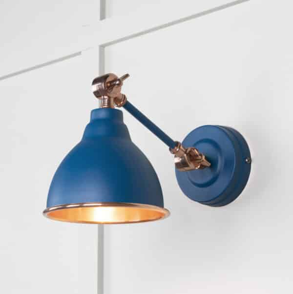 Smooth Copper Brindley Wall Light in Upstream 1