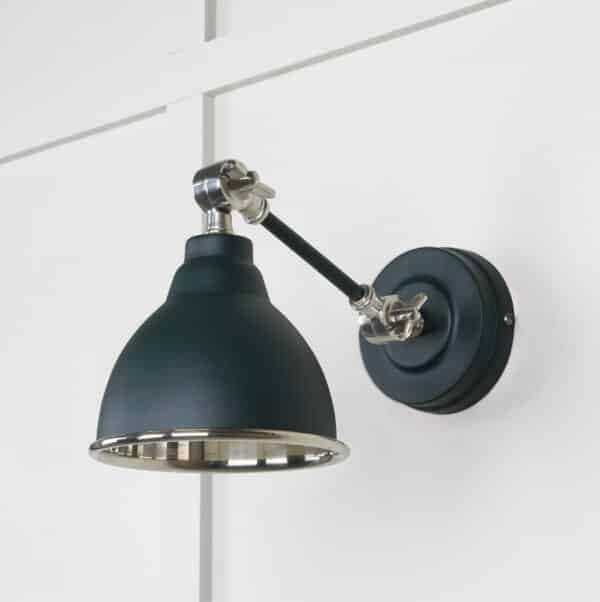 Smooth Nickel Brindley Wall Light in Dingle 2