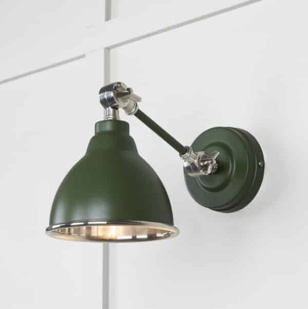 Smooth Nickel Brindley Wall Light in Heath 1