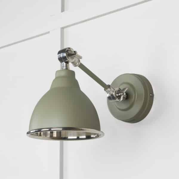 Smooth Nickel Brindley Wall Light in Tump 2