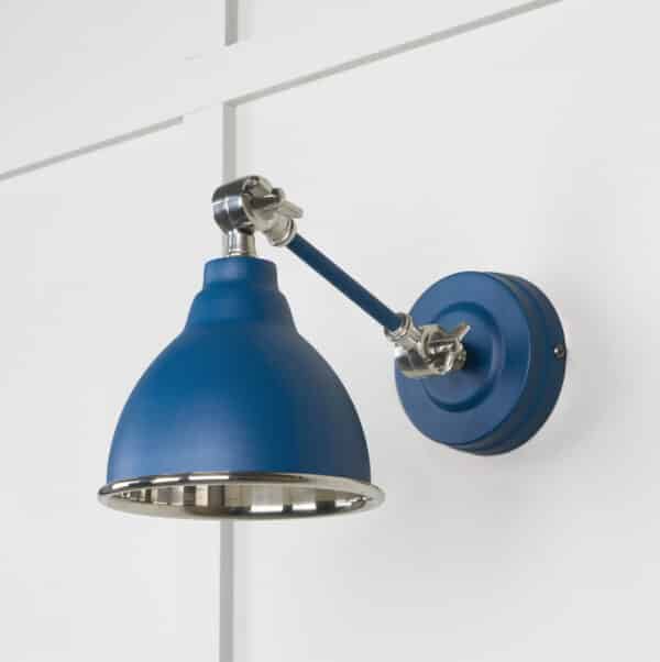 Smooth Nickel Brindley Wall Light in Upstream 2