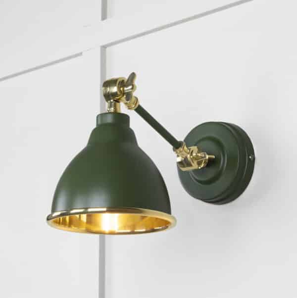 Smooth Brass Brindley Wall Light in Heath 1