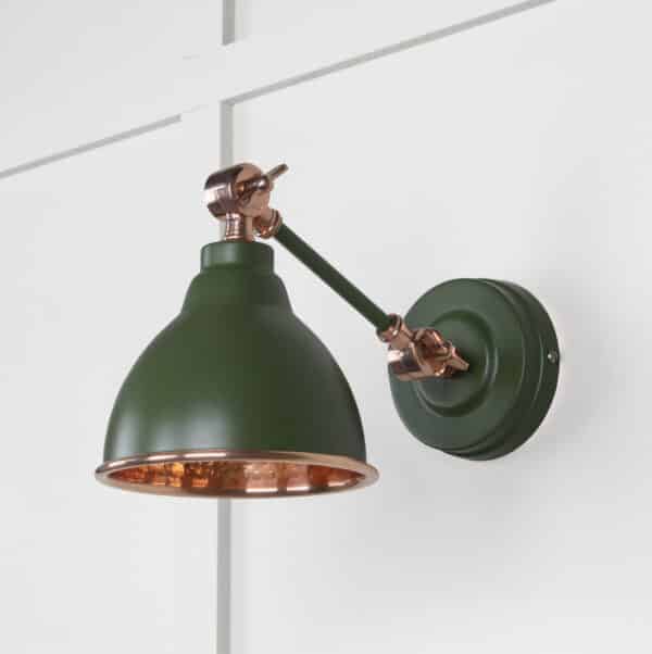 Hammered Copper Brindley Wall Light in Heath 2