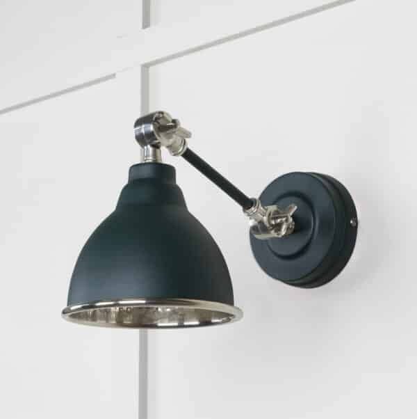 Hammered Nickel Brindley Wall Light in Dingle 2