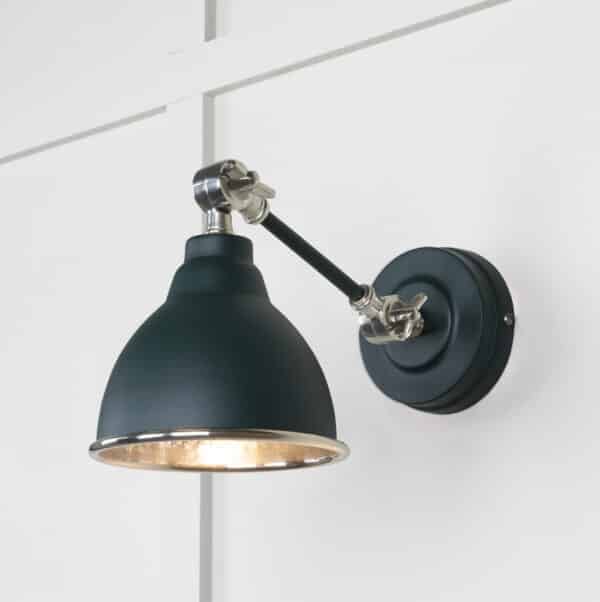 Hammered Nickel Brindley Wall Light in Dingle 1