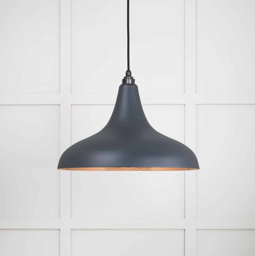 Smooth Copper Frankley Pendant in Soot 1