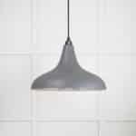 Smooth Nickel Frankley Pendant in Bluff 2