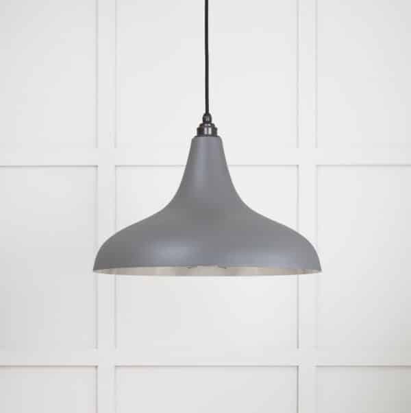 Smooth Nickel Frankley Pendant in Bluff 2