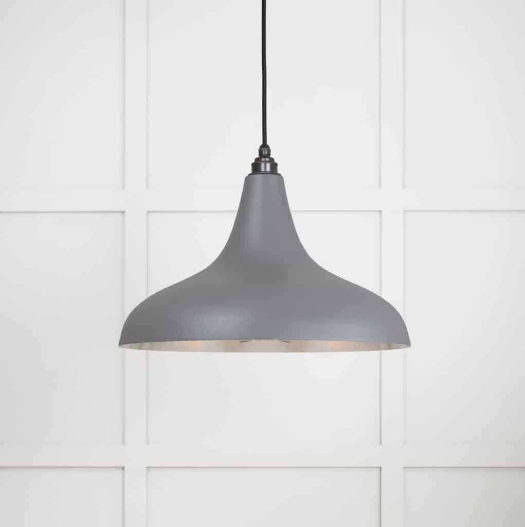 Smooth Nickel Frankley Pendant in Bluff 1