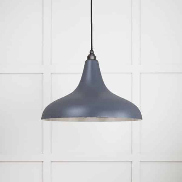 Smooth Nickel Frankley Pendant in Slate 2