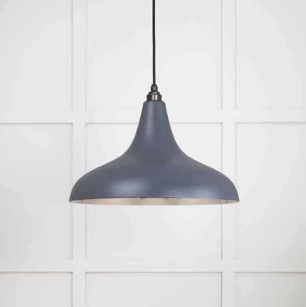 Smooth Nickel Frankley Pendant in Slate 1