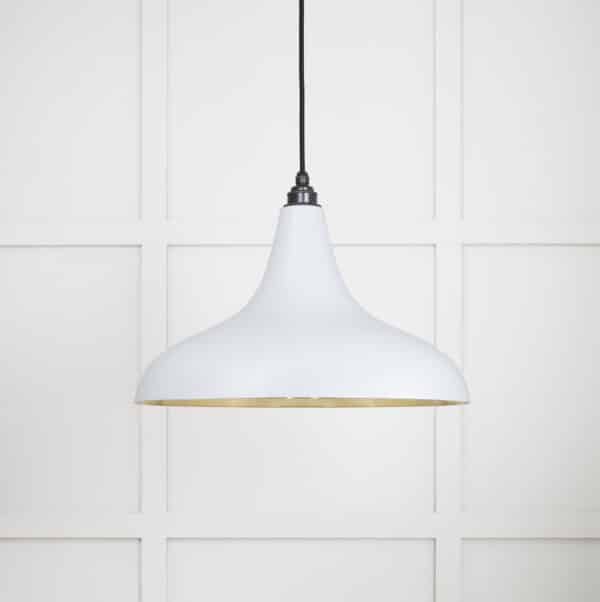 Smooth Brass Frankley Pendant in Birch 2