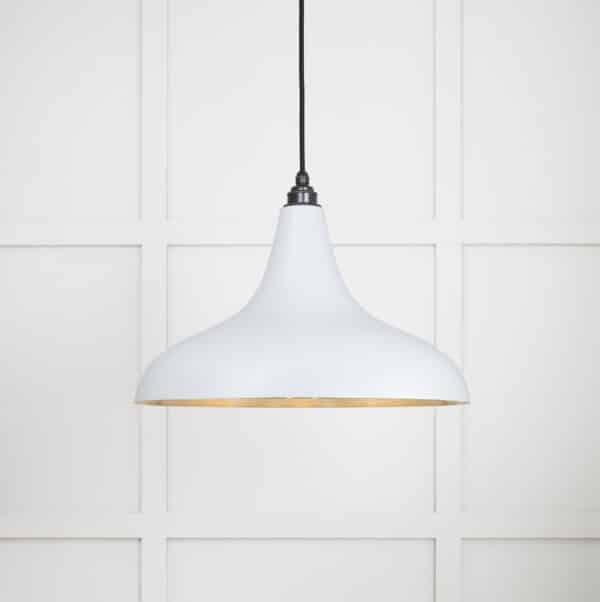 Smooth Brass Frankley Pendant in Birch 1