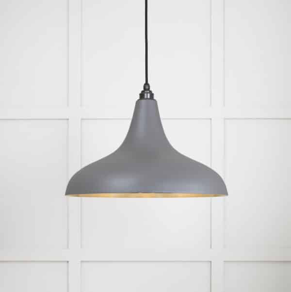 Smooth Brass Frankley Pendant in Bluff 1