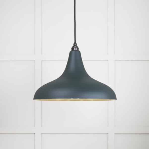 Smooth Brass Frankley Pendant in Dingle 2