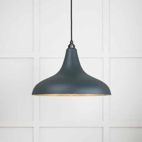 Smooth Brass Frankley Pendant in Dingle 1