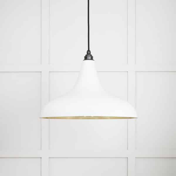 Smooth Brass Frankley Pendant in Flock 2