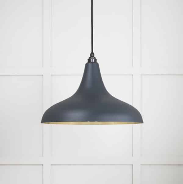 Smooth Brass Frankley Pendant in Soot 2