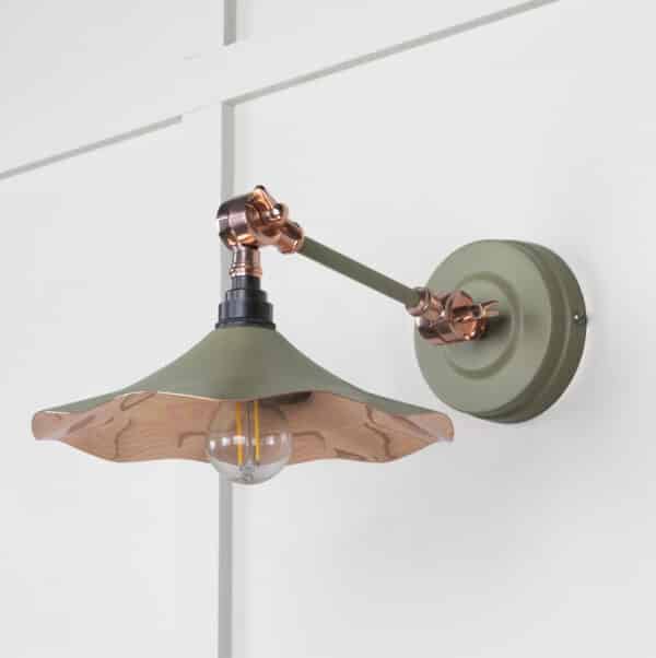 Smooth Copper Flora Wall Light in Tump 2