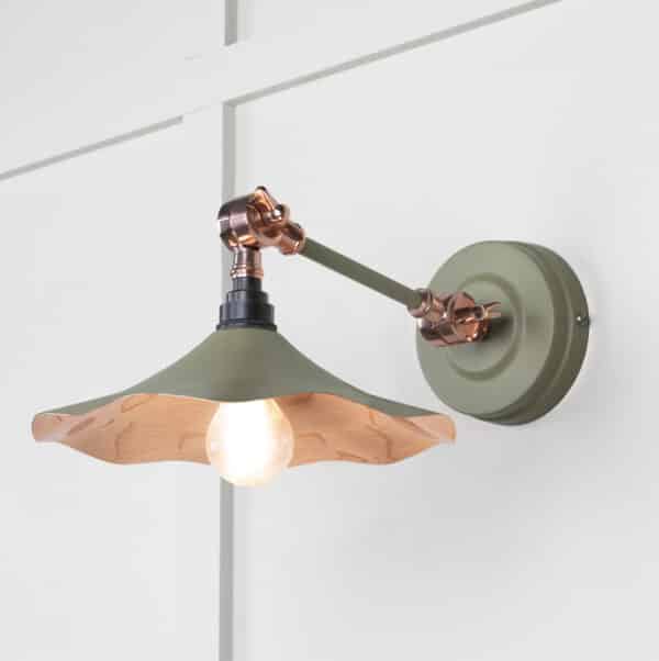 Smooth Copper Flora Wall Light in Tump 1